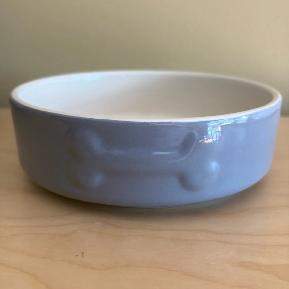 Mason Cash Dog Bowl - Heavy Stoneware with Bone Embossed